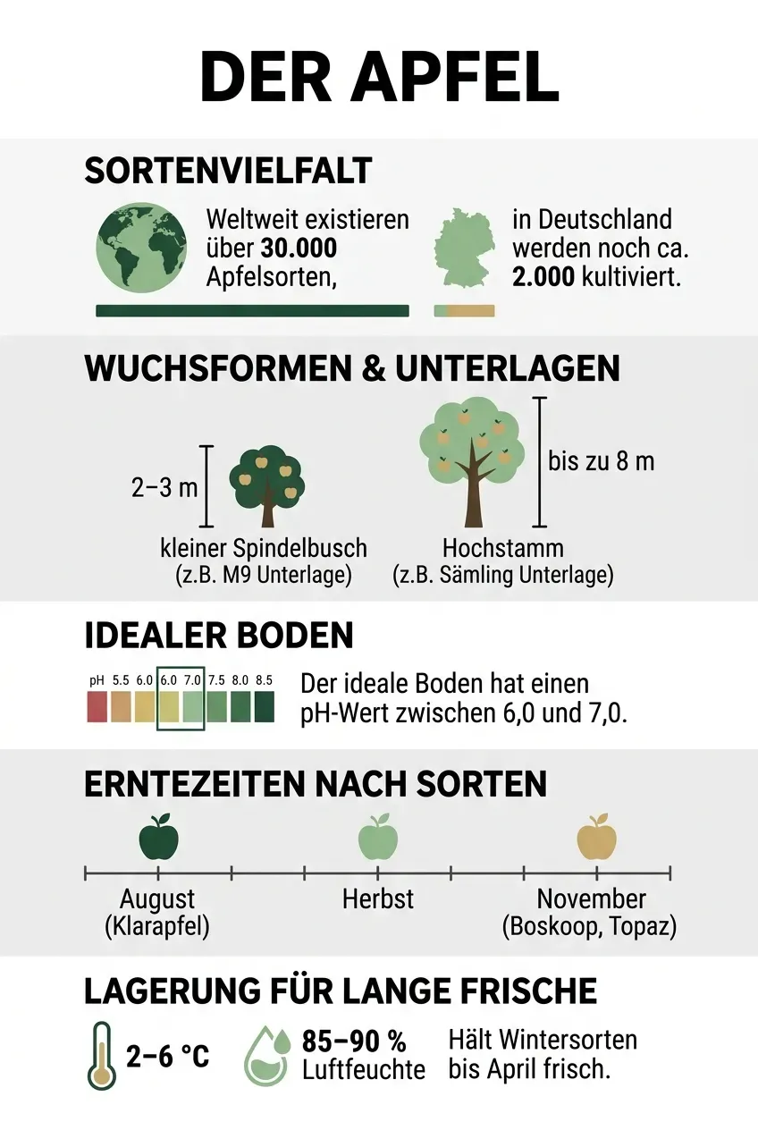 Apfel – Infografik