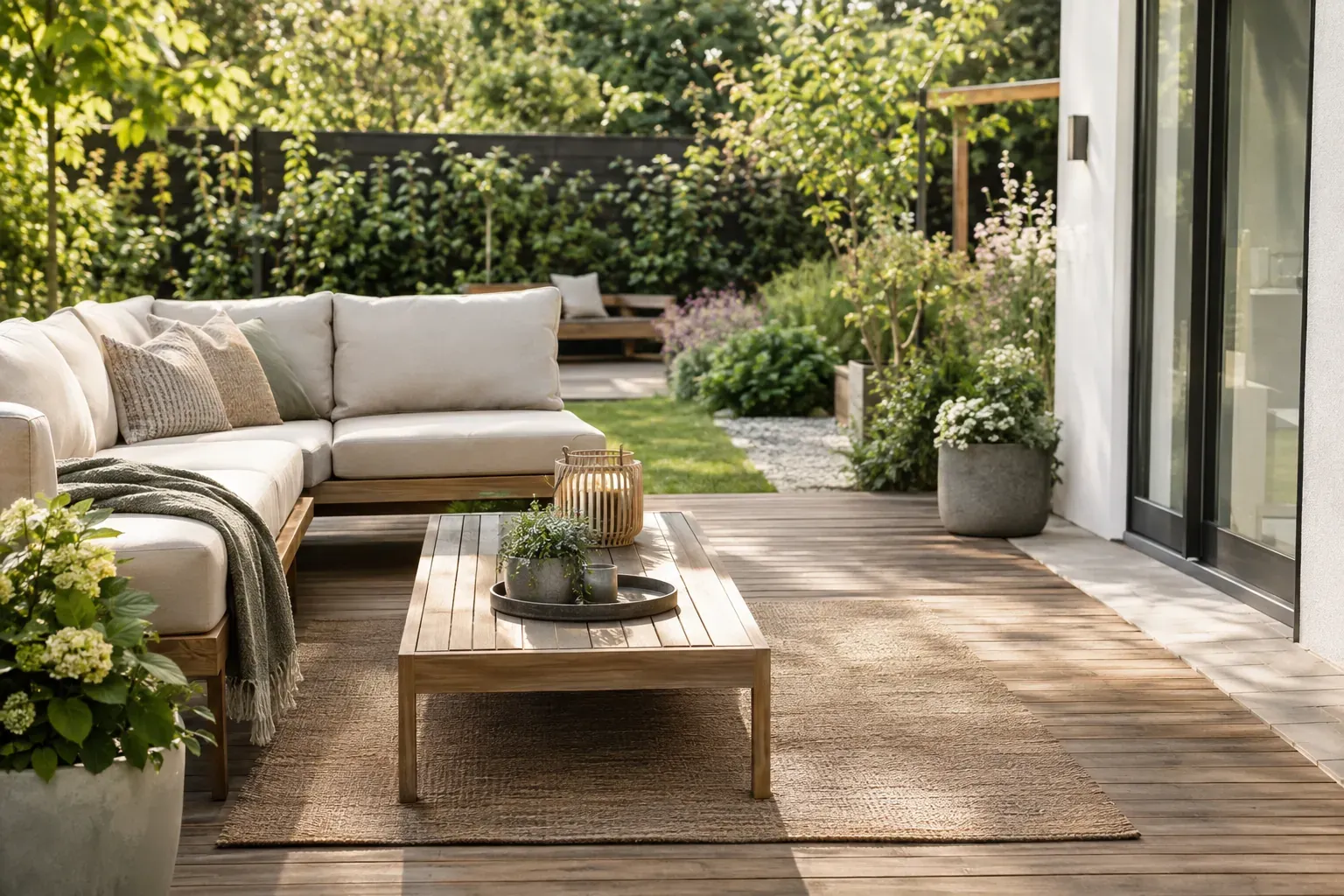 Aufenthaltszone: Terrasse und Sitzplätze