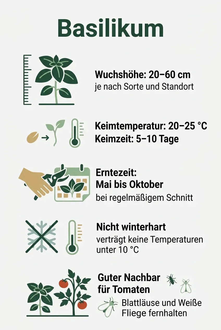 Basilikum – Infografik
