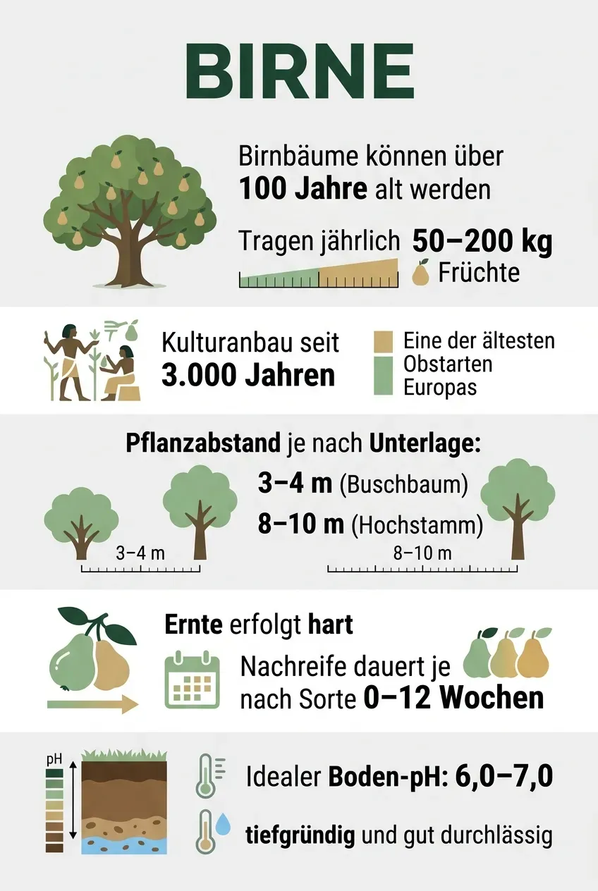 Birne – Infografik
