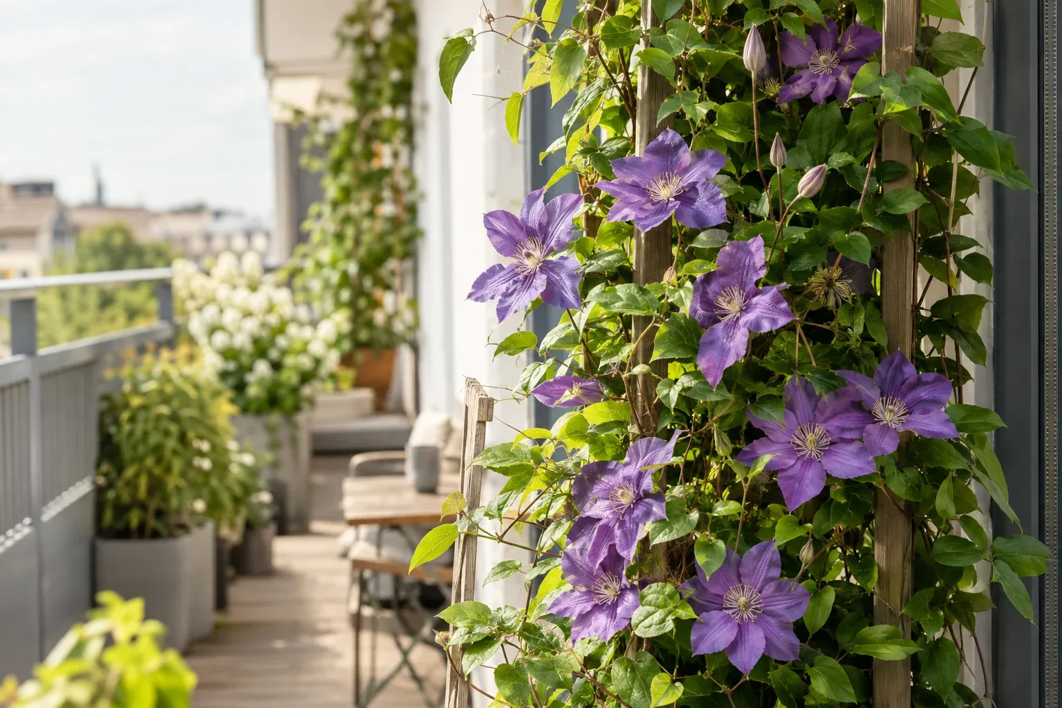 3. Clematis -- die blütenreiche Kletterkünstlerin