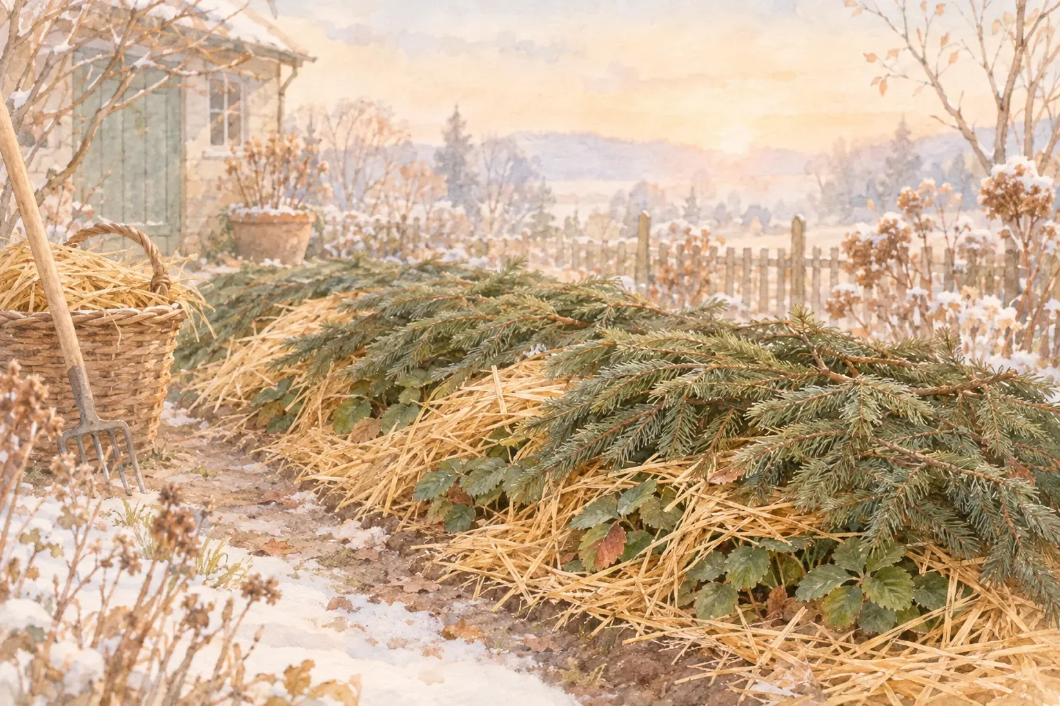 Erdbeeren überwintern: Schutz, Schnitt & Pflege