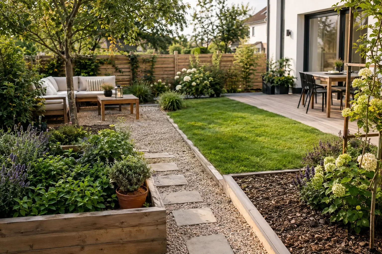 Garten Ideen einfach umsetzen: günstige Zonen-Tricks