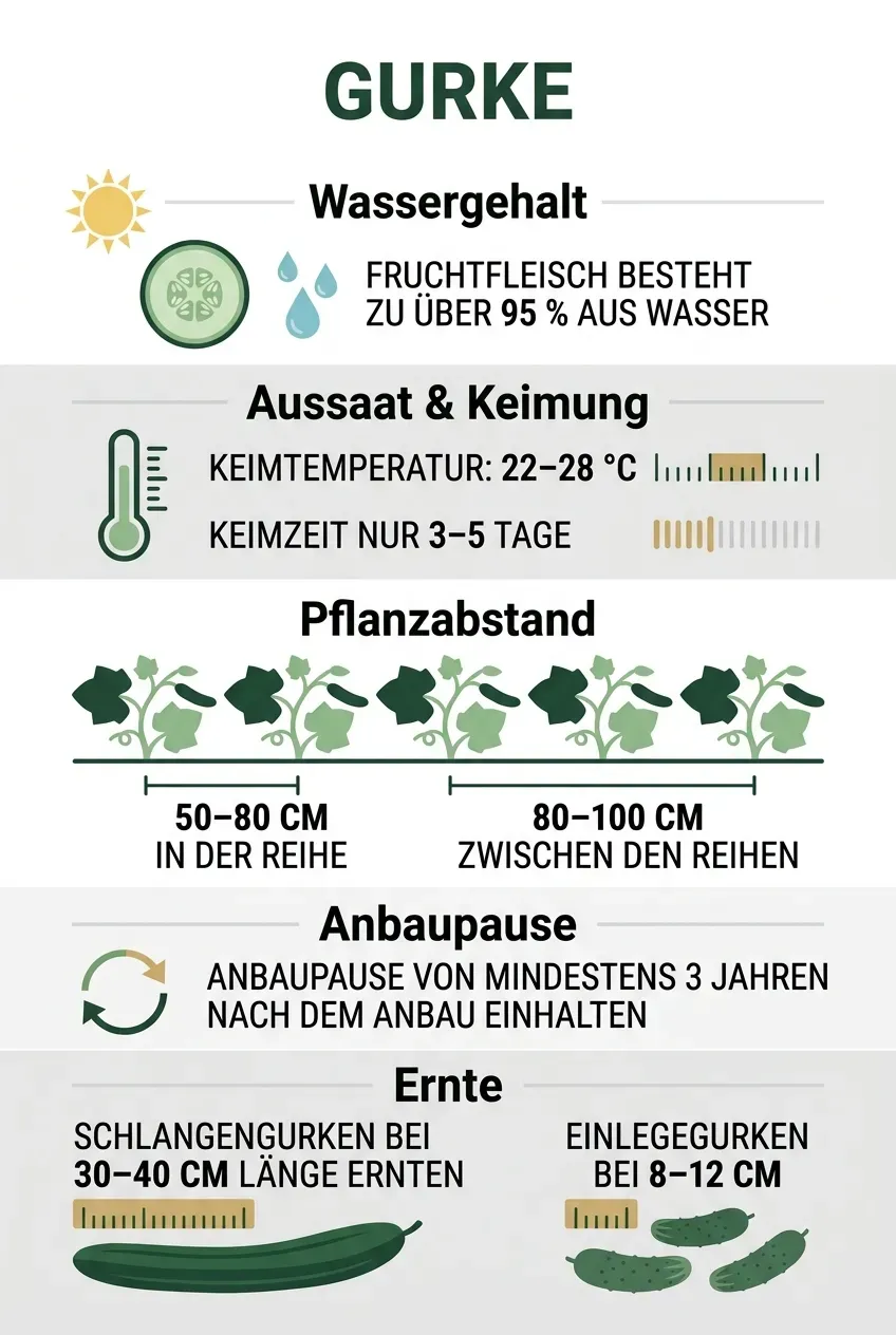 Gurke – Infografik