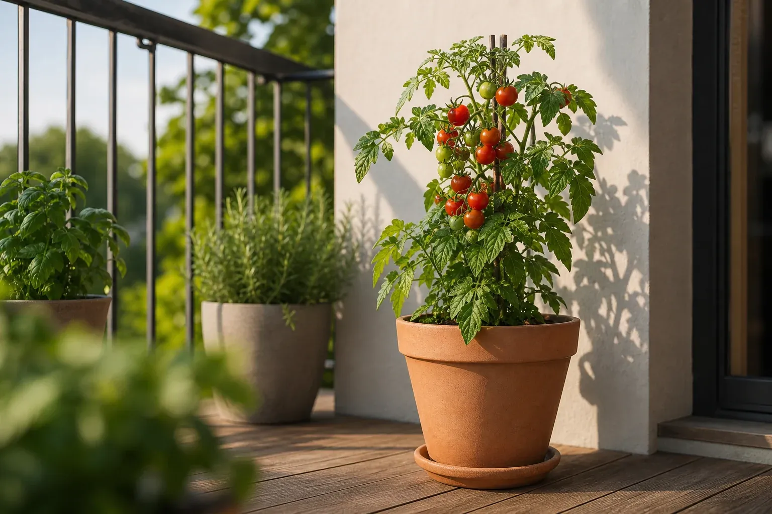 Der ideale Standort für Tomaten im Topf