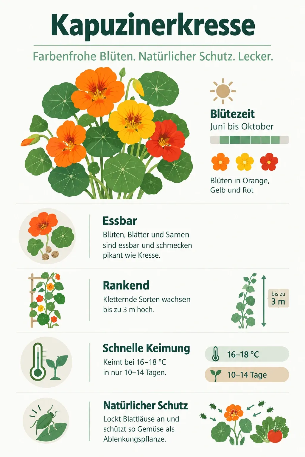 Kapuzinerkresse: Infografik