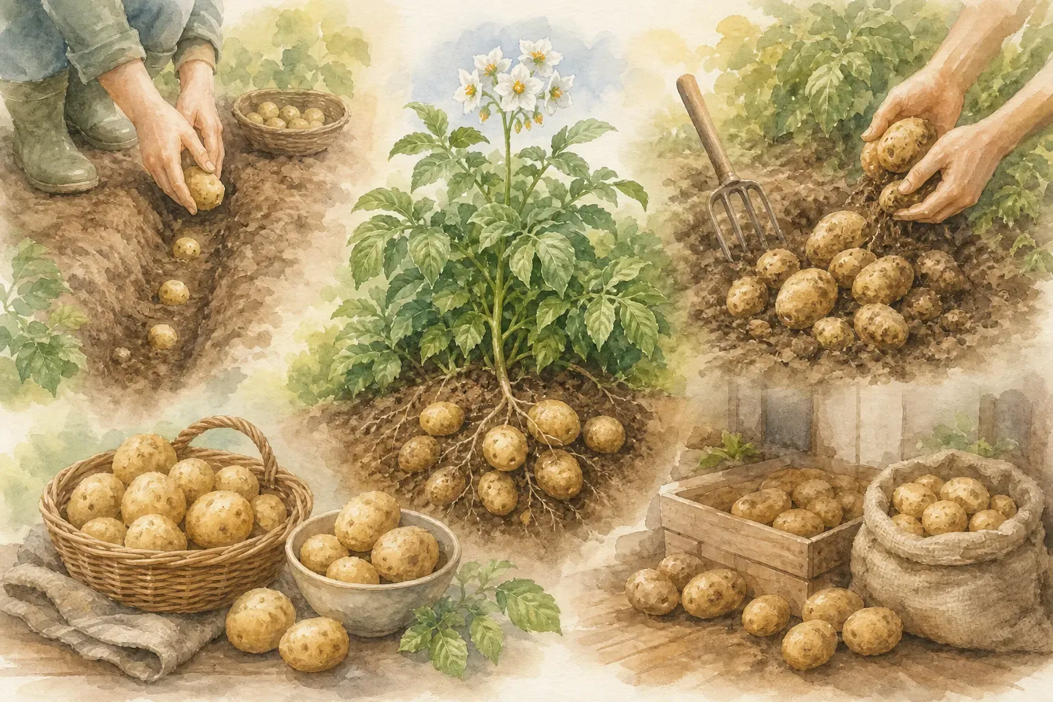 Kartoffeln anbauen: Pflanzzeit Ernte und Lagerung