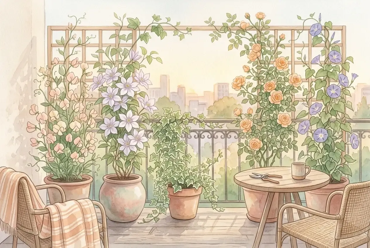 5 Kletterpflanzen für den Balkon – grüner Sichtschutz