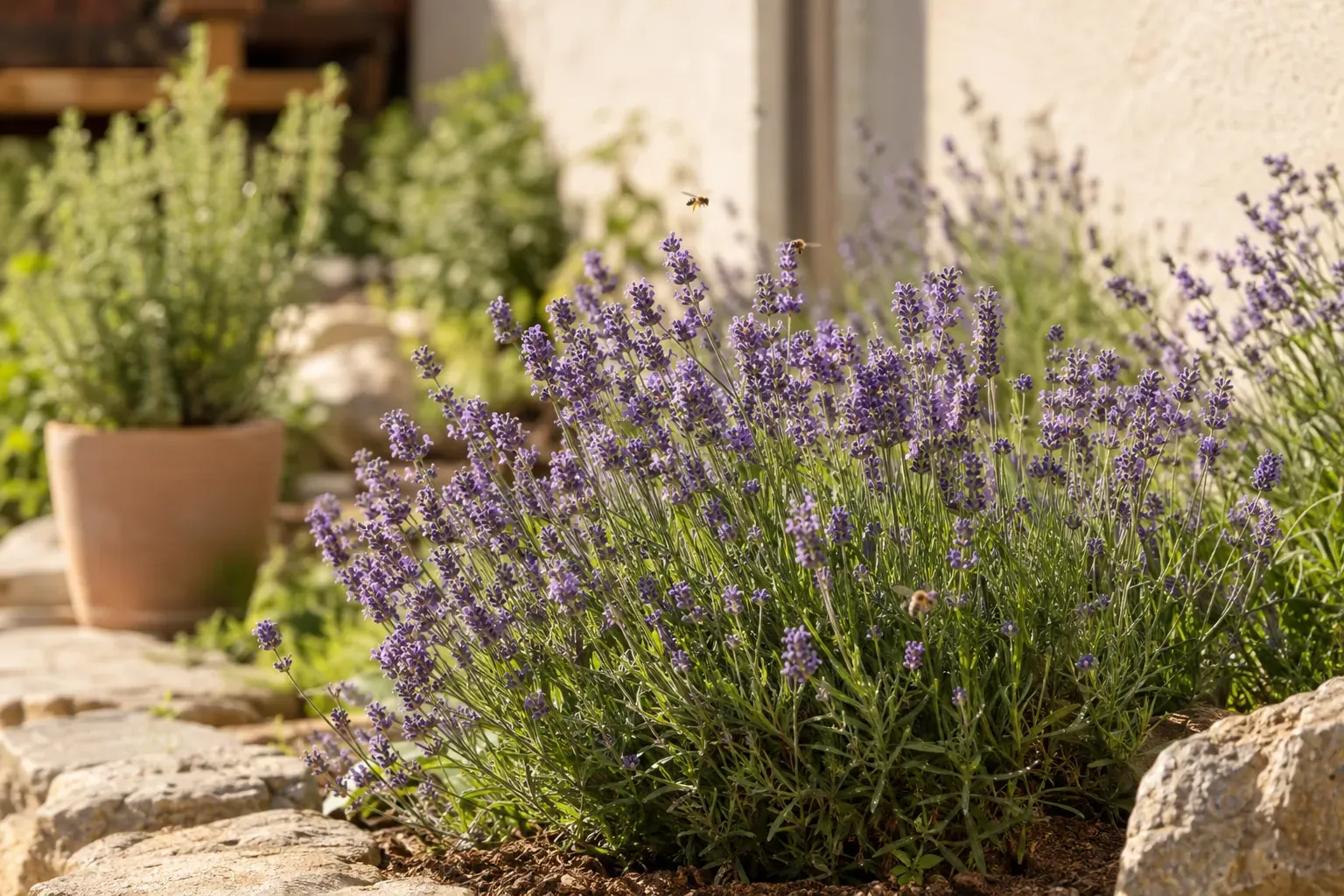 7. Lavendel – Duft und Bienenweide für volle Sonne