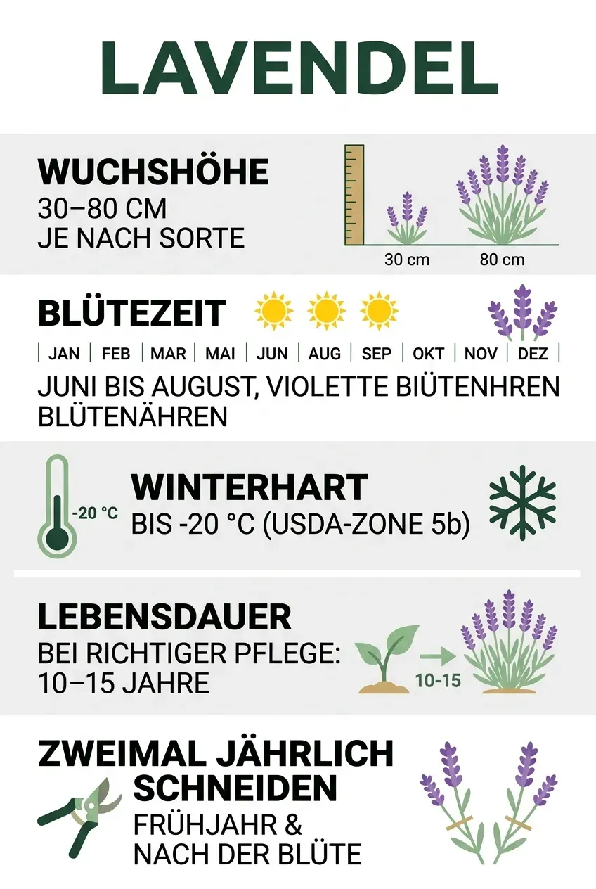 Lavendel – Infografik