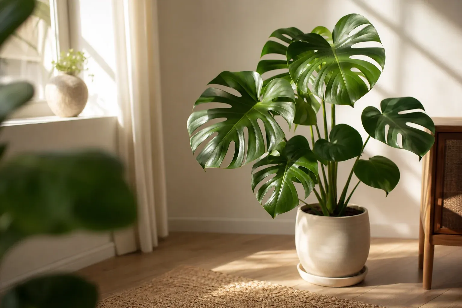 Monstera Pflege: Standort, Licht und Temperatur