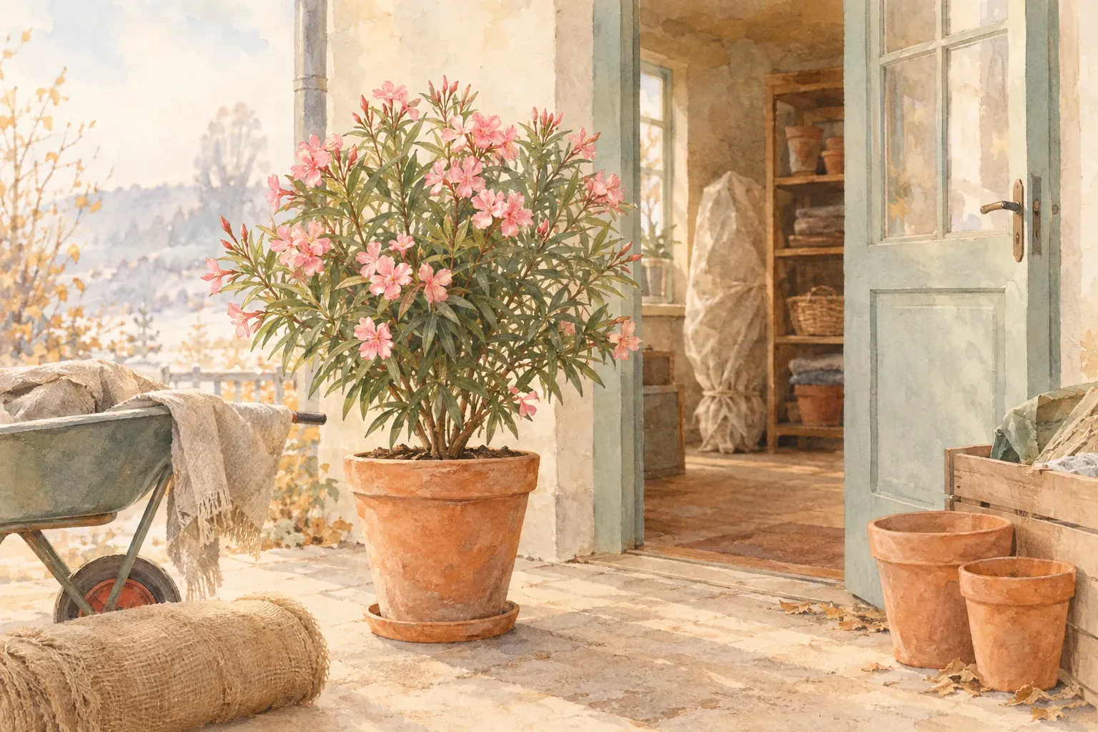 Oleander überwintern: Anleitung für Kübel & Garten