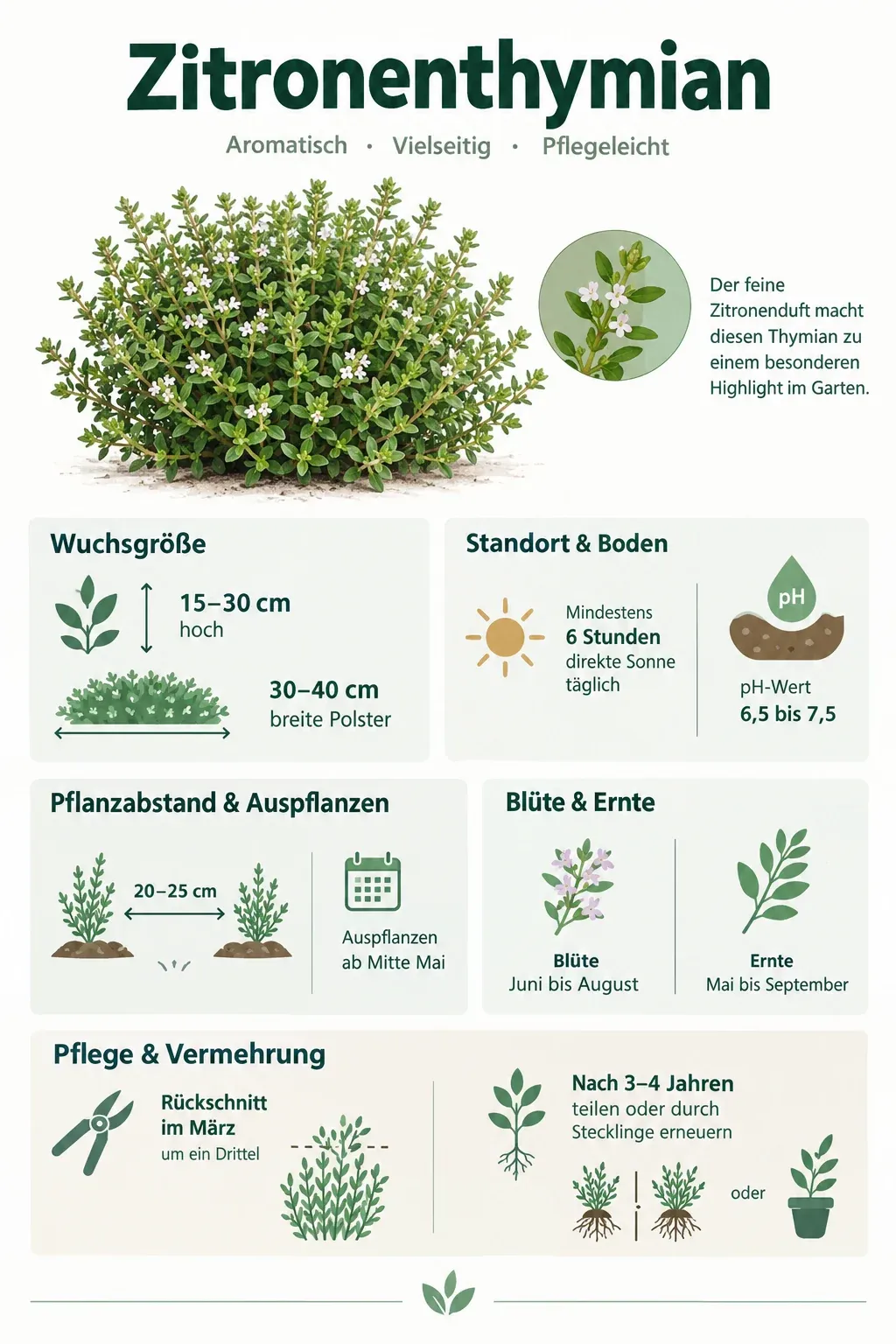Zitronenthymian: Infografik