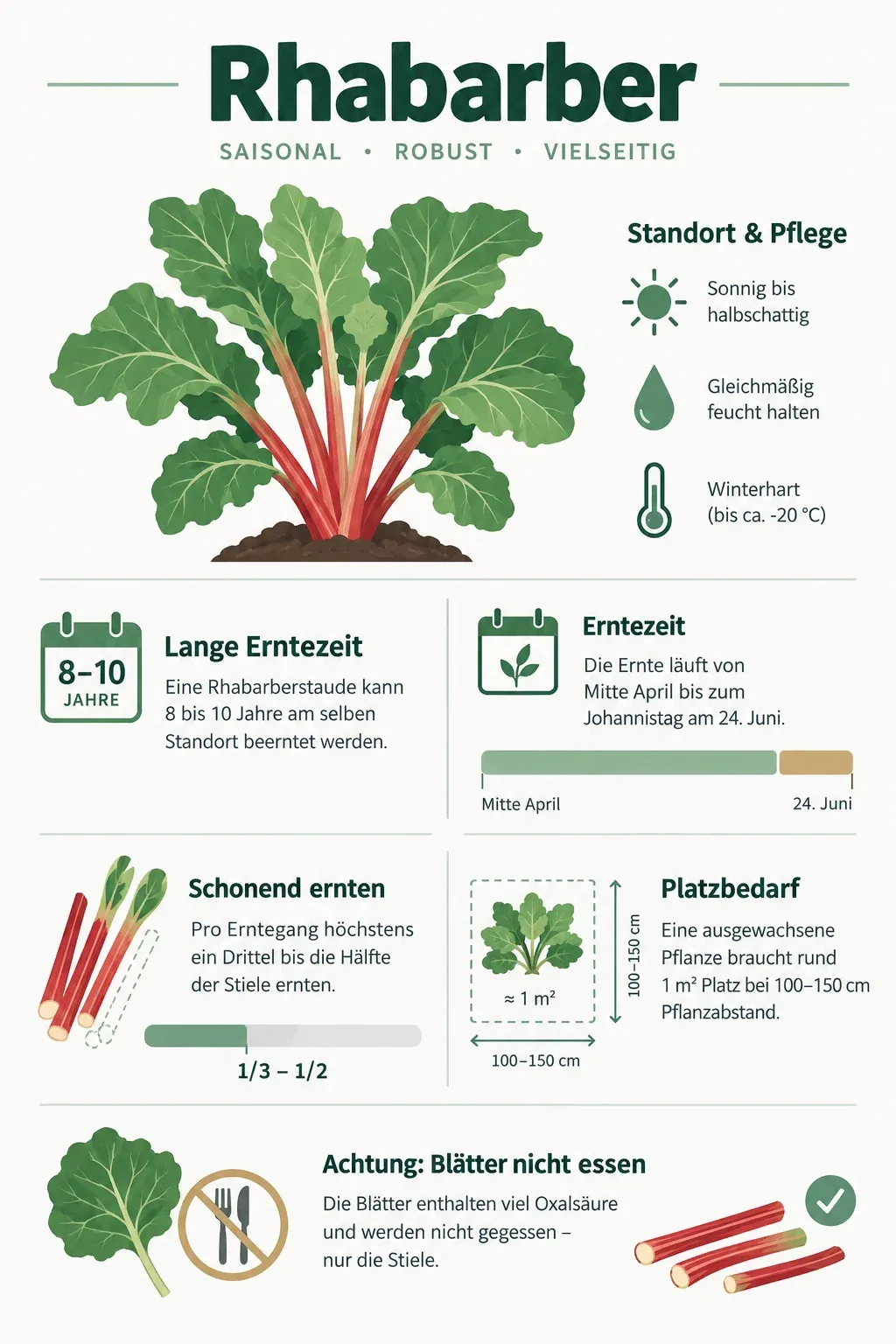 Rhabarber: Infografik
