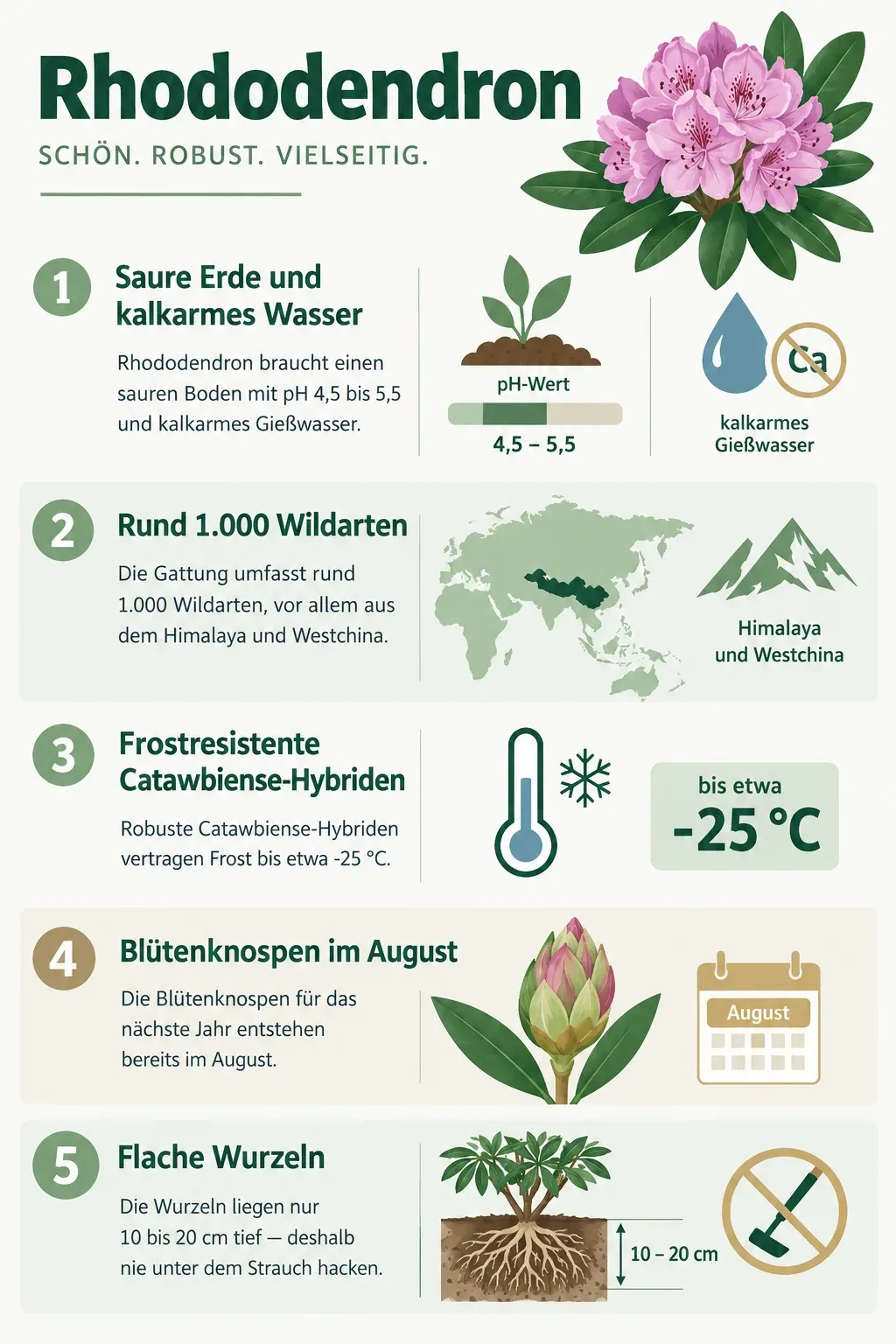 Rhododendron: Infografik