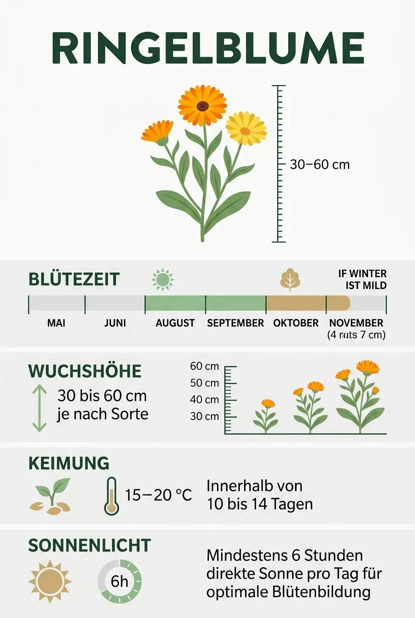 Ringelblume – Infografik