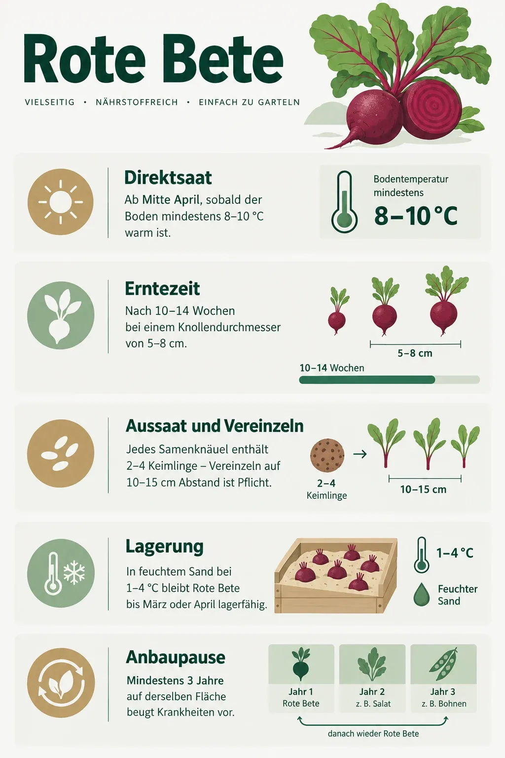 Rote Bete: Infografik