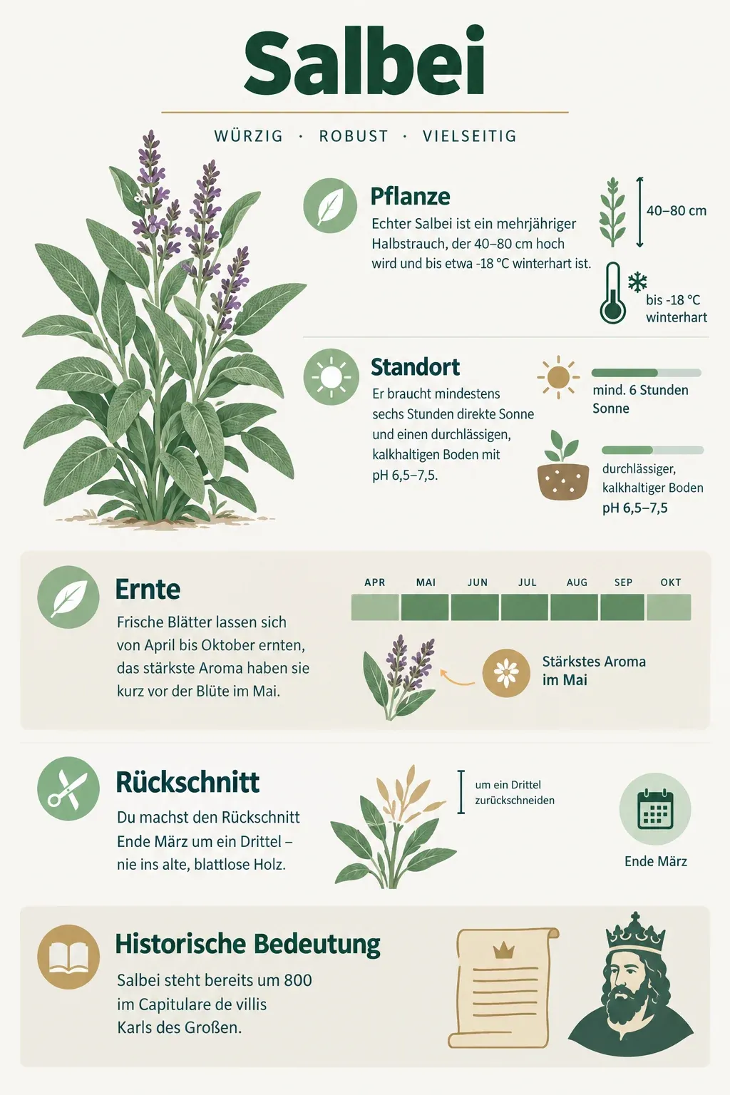 Salbei: Infografik