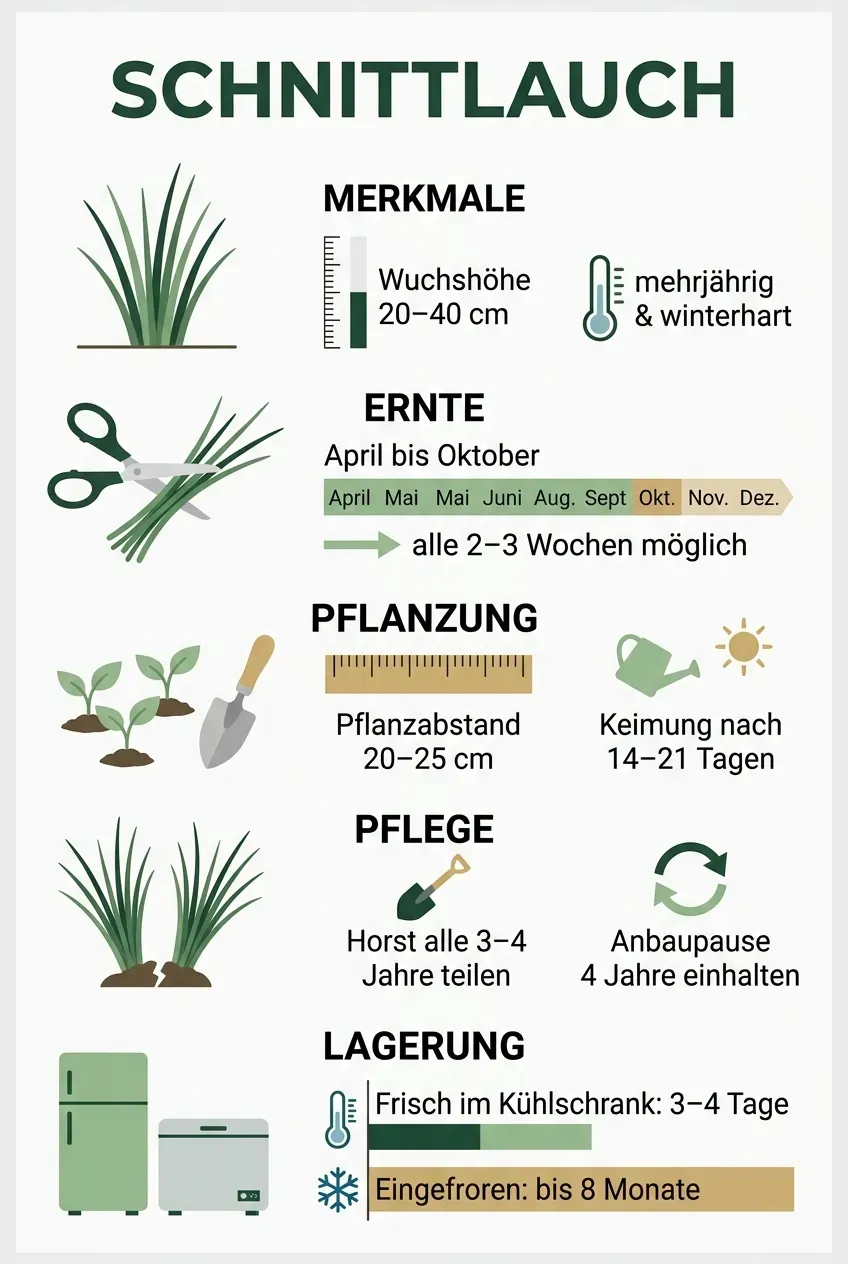 Schnittlauch – Infografik