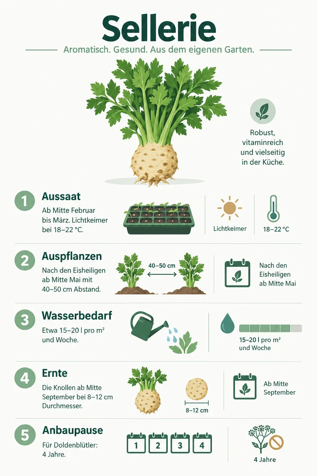 Sellerie: Infografik