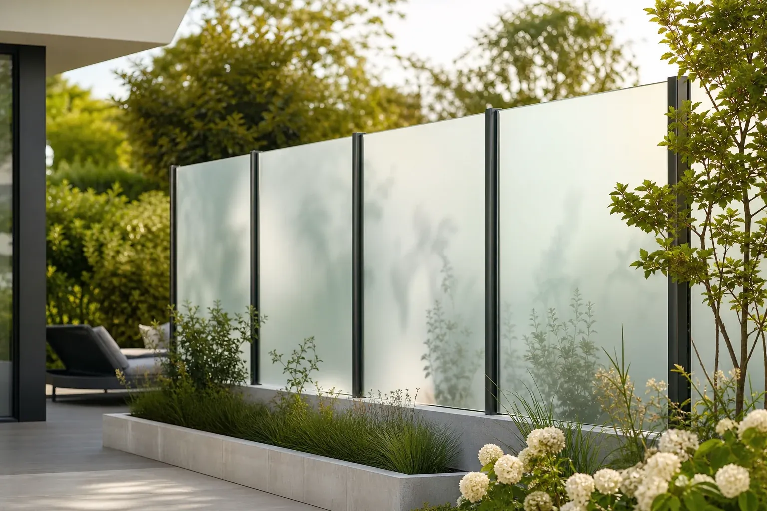 Sichtschutz aus Glas -- Transparenz trifft Privatsphäre
