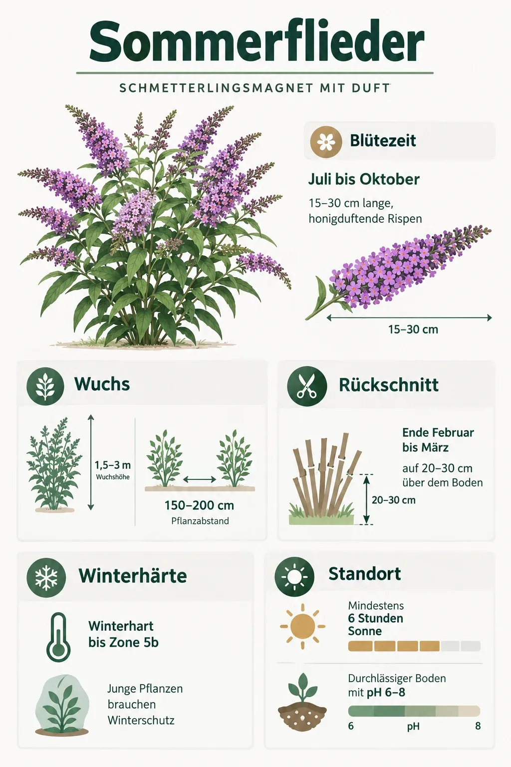 Sommerflieder: Infografik