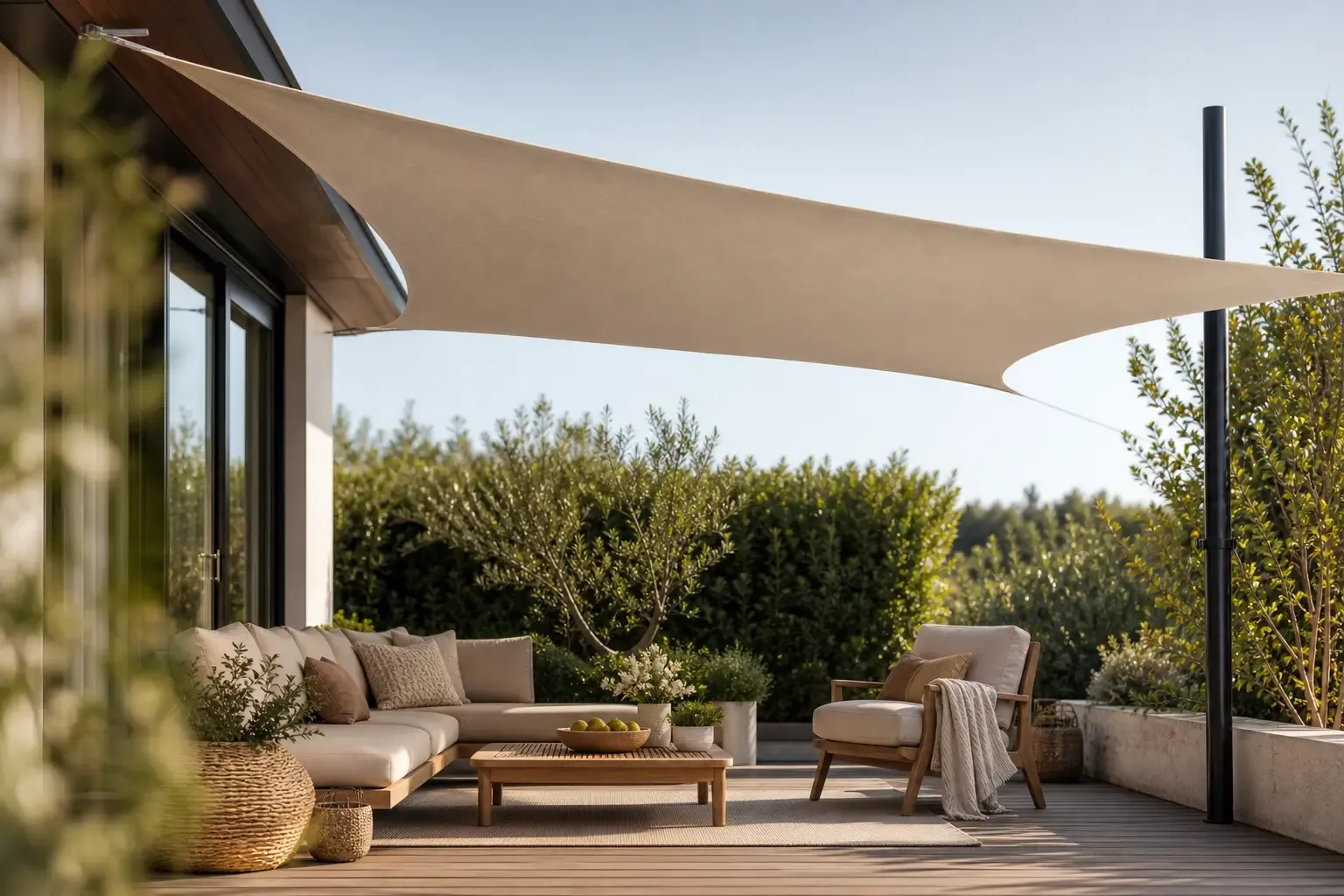 Sonnensegel: Flexibler Sonnenschutz für die Terrasse