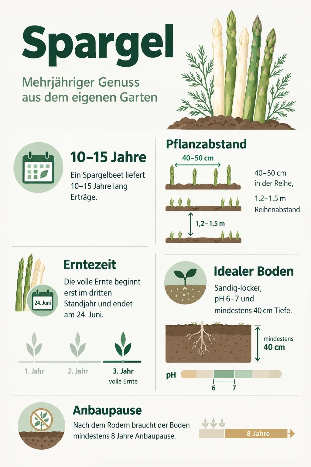 Spargel: Infografik