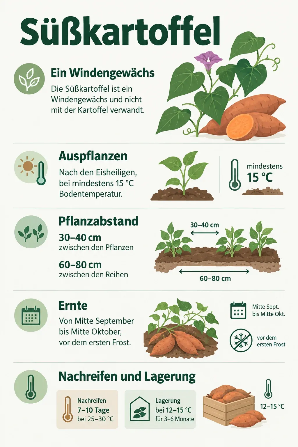 Süßkartoffel: Infografik