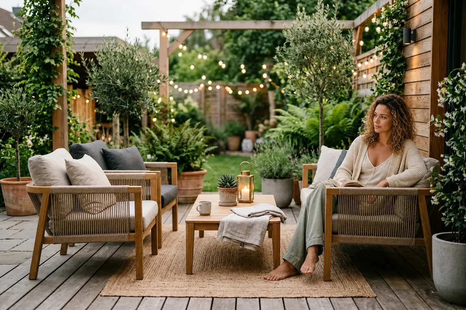 Terrasse gestalten: Möbel, Licht und Wohnlichkeit