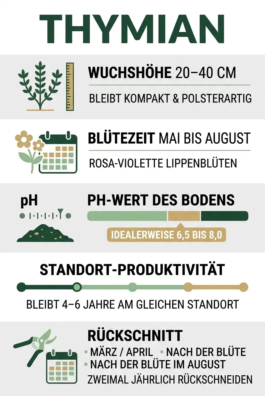 Thymian – Infografik