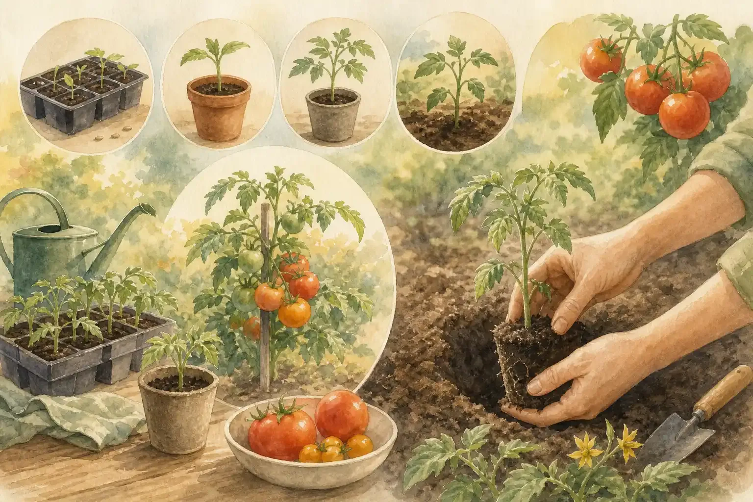 Tomaten vorziehen und pflanzen: Kalender und Anleitung