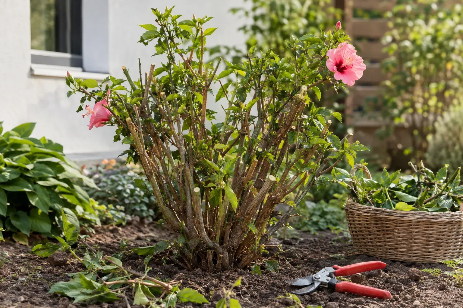 Wie verjüngst du einen alten Hibiskus-Strauch?
