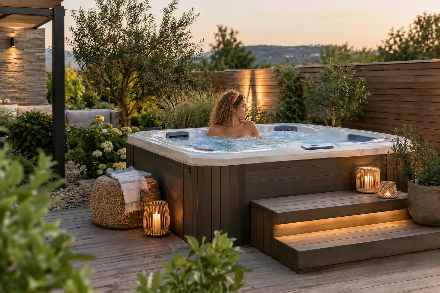 Whirlpool-Ecke im Garten gestalten: Ideen für die Wellness-Oase