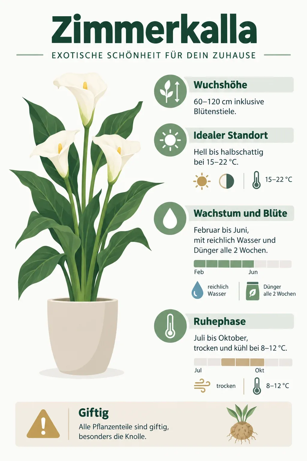 Zimmerkalla: Infografik